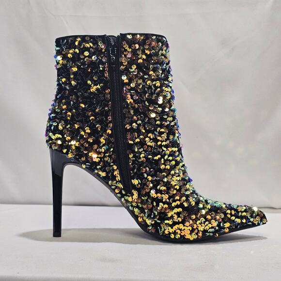 INC International Concepts Women's  Reisa Dress Booties Gold Sequin Size 11 NWT - Picture 4 of 8